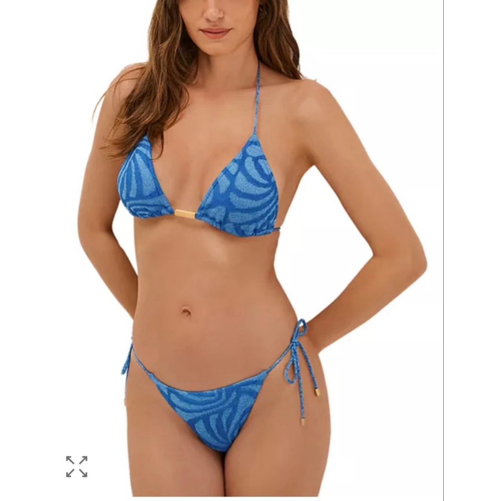 Vix Paula Hermanny Tie Side Bikini Bottom Nwt Size Small